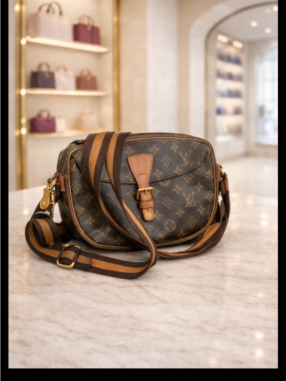 Louis Vuitton Tan Jeune Textured Leather bag